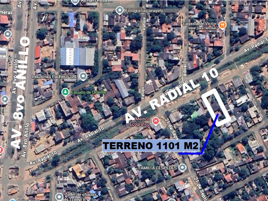 TERRENO COMERCIAL, SOBRE AVENIDA RADIAL 10 8VO ANILLO — imagen 1