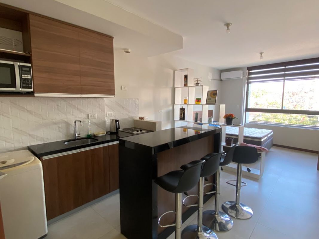 Departamento monoambiente, amoblado Edificio AGUAZU II Piso 1, Av. Busch — imagen 9