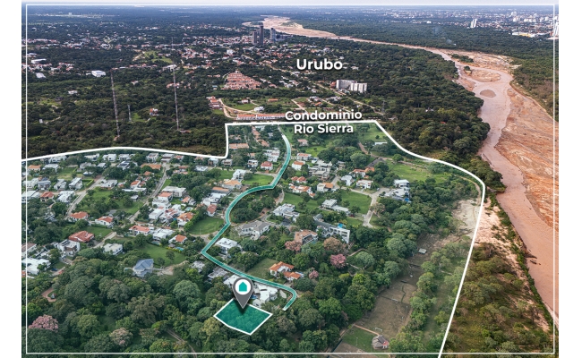 Terreno en Venta Urbanizacion Cerrada Rio Sierra, Urubo — imagen 3